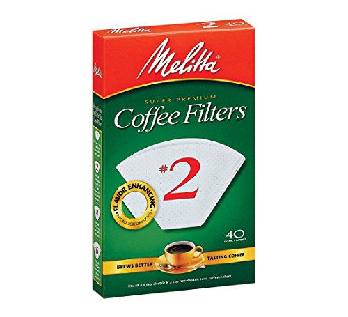 Melitta 622704 #2 White Cone Coffee Filters 40 Count Melitta 622704 #2 White Cone Coffee Filters 40 Count