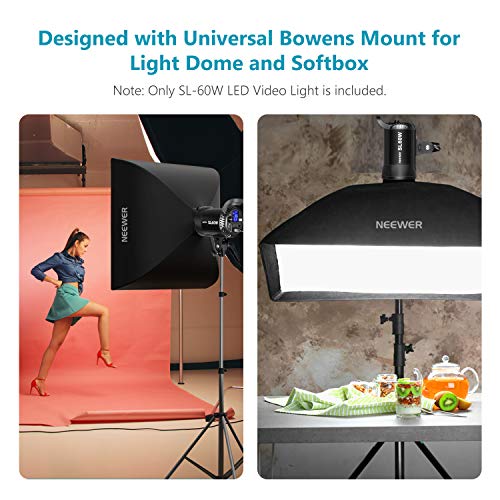 Neewer-SL-60W-LED-Video-Light-White-5600K-Version-60W-CRI-95-TLCI-90-with-Remote-Control-and-Reflector-Continuous-Lighting-Bowens-Mount-for-Video-Recording-Children-Photography-Outdoor-Shooting