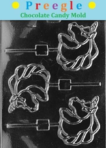 PLP-A009 Large Unicorn Sucker Chocolate Mold