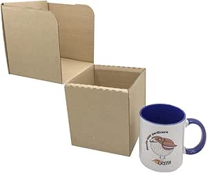 Caja de Cartón para Tazas 12,3 x 12,3 x 13,5 cm (Paquete de ...
