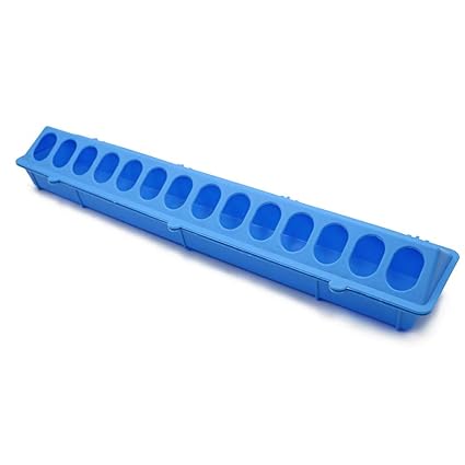 M Z A Flip Top Poultry Feeder Trough Baby Chick Feeder Plastic