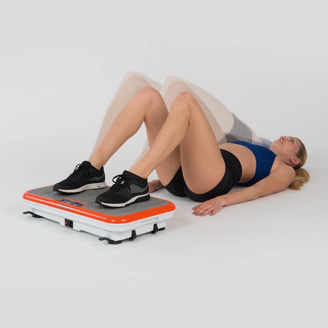 Mediashop Vibro Shaper - leistungsstarke Vibrationsplatte für Zuhause mit Griff - Vibrationsboard für Ganzkörper-Workout & Muskeltraining - Vibrationsgerät inkl. Fitnessbändern - Fitnessplattform 6