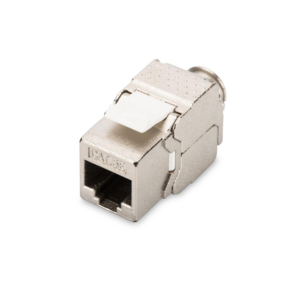 DIGITUS Keystone module Cat-5e shielded - RJ45 jack - 100 MHz 1GBase-T - AWG 26-22 - Tool-free mounting