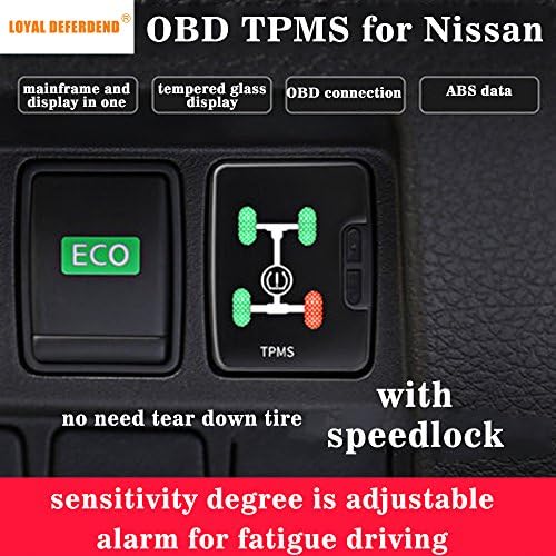 Loyal Defender Nissan new Sylphy Sunny Qashqai X-trail new Bluebird Venucia March D50 T70 T70X OBD TPMS tire pressure monitoring system real-time intelligent monitoring OBD sensor free auto door lock