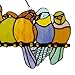 River of Goods Birds on a Wire Stained Glass Panel - 24.25” L x 9.5