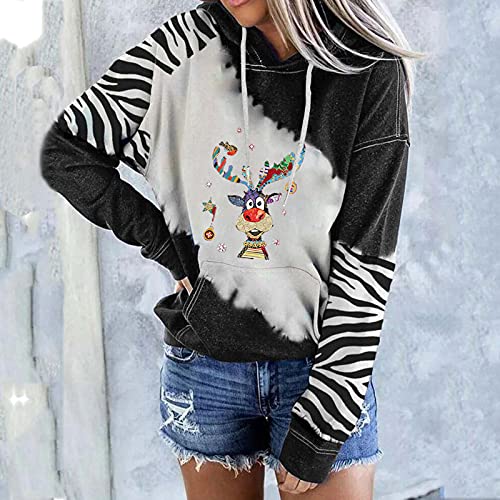 Christmas Hoodies Aesthetic Sleeve Crew Neck Christmas Hoodie