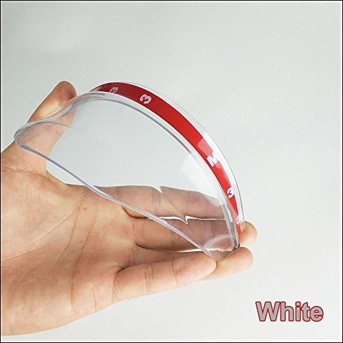 Universal Rear View Side Mirror Rain/Snow Shield Car Styling Rearview Mirror Rain Eyebrow Shield Cover For Car/Truck (2 Pieces) (Transparent)