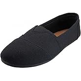 Easy USA Womens Canvas Slip on Shoes Flats