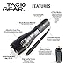TAC10 GEAR Tactical LED Flashlight XML-T6 1000 Lumens Includes Rechargeable Li-Ion Battery and Charger Plus Pouch - Adjustable Zoom Focus 5 User Modes Water Resistant