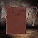 Foxnovo Leather Writing Journal Notebook, Antique Handmade Leather Bound Daily Notepad, Vintage Notebook with PU Cover, Classic Embossed Travel Diary Sketchbook to Write in , Best Gift (Coffee)