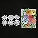 ANBOO Cutting Dies, Flower Heart Metal Cutting Dies Stencil Cutting for Making Scrapbooking Cut Flower Metal Die Cuts for Card Making (F)