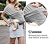 X-CHENG Baby wrap - Comfortable Cotton Baby Wrap Carrier Designed for Newborns to 35lbs - Natural Cotton Nursing Baby Sling - Best Baby Shower Gift (Grey)（Comes with a manual）