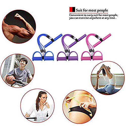 MSTEKI-3-in-1-Elastic-Sit-Up-Pull-Rope-Chest-Expander-Fitness-Beauty-Leg-Portable-Home-Gym-Device-with-Elastic-Bodybuilding-Equipment-for-Abdomen-Waist-Arm-Yoga-Stretching-Slimming-Training