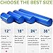 Yes4All High Density Foam Roller for Back, Variety of Sizes & Colors for Yoga, Pilates - Blue - 12 Inches
