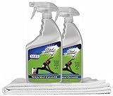 Yoga Mat Spray Cleaner: Safe for All Types of Yoga Mats, Exercise, Pilates and Workout Mats. (2-Quarts + 2-Microfiber cloths)