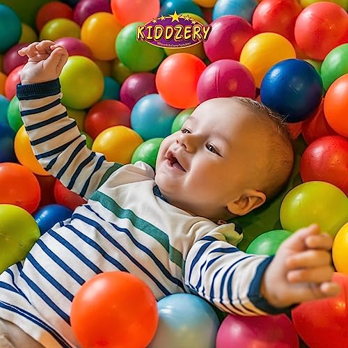 Ball Pit Balls for Baby, Plastic Play Balls Crush Proof BPA Free Phthalate Free – Bright Vibrant Colors for Baby Kid and Toddlers, for Ball Pit, Play Tent, Kiddie Pool, Bounce House and Playpen