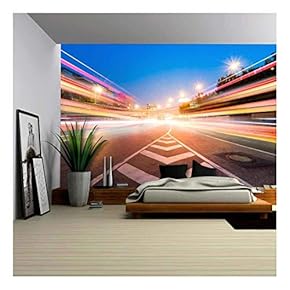 Junction with Light in Shanghai - Removable Wall Mural | Self-Adhesive Large Wallpaper - 66x96 inches