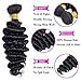 Brazilian Virgin Hair Deep Curly Wave 3 Bundles 100% Unprocessed Human Hair Natural Black Color Hair Extensions Can Be Dyed and Bleached (16 18 20)