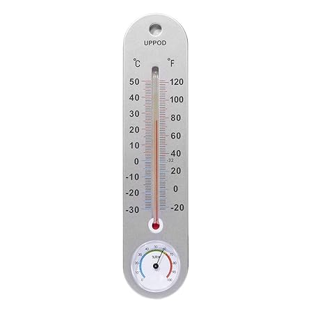 9.8 Inch Wall Vertical Thermometer 