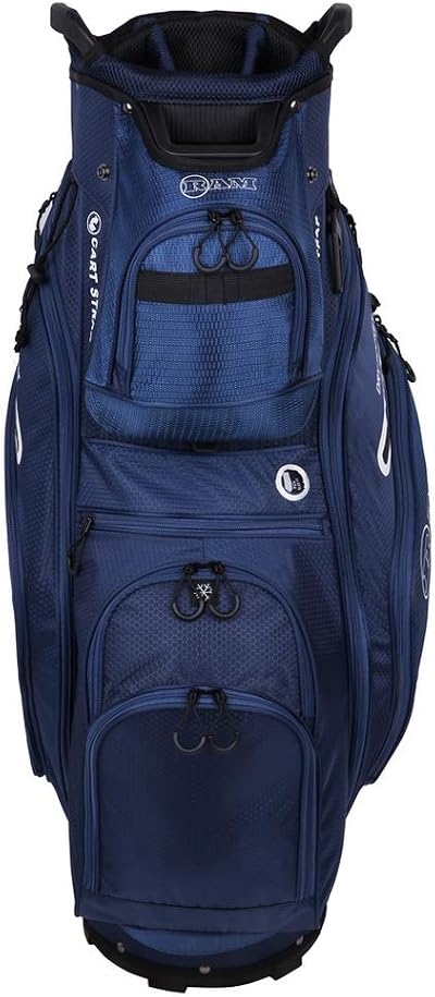 Ram FX Deluxe Golf Trolley Bag 14-Way Dividers Navy
