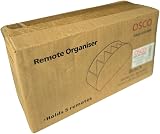 Osco Faux Leather 5-Compartment Remote Organiser Grey 12x22.5x7.8 cm view 8