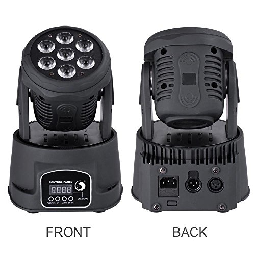 UPC 889119132228, Stage lighting Moving Head Light 7x10W 4 Color RGBW LED with 4 Control Mode for DJ KTV Disco Party Ballroom by U`King