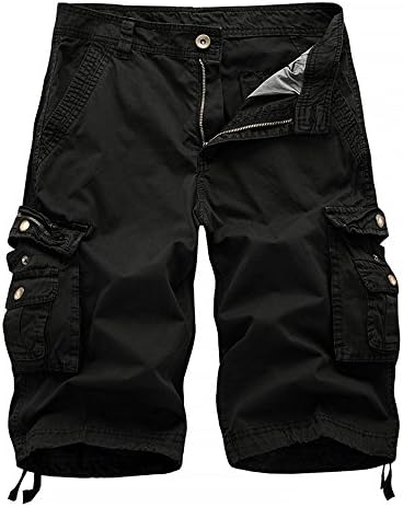 Mens Casual Loose Fit Cargo Shorts Camo Shorts with Multi Pockets Fashion Shorts