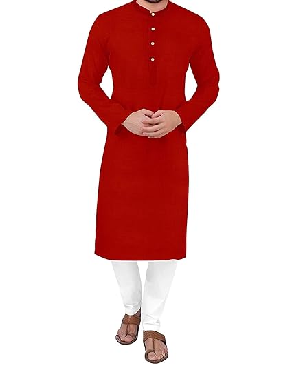 Mens Solid Kurta (Ethnic Wear, Plain)