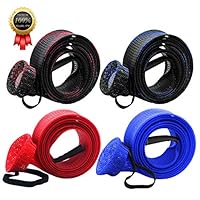 BeeTwo Fishing Rod Cover, 4 Pack Fishing Rod Sleeve Sock Pole Glove Protector Cover with Lanyard for Fly, Spinning, Casting, Sea Fishing Rod
