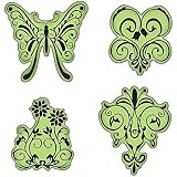 Inkadinkado Stamping Gear Cling Stamps - Elegant Suits Set For Crafting, 4-Piece, Create Symmetrical Patterns - View #8