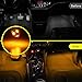 YM E-Bright 20-Pack 194 Led Bulb Amber, T10 194 168 2825 W5W 5 SMD 5050 LED Bulb for Car Interior Lights Wedge License Plate Light Instrument Lamp Dome Reading Light Trunk Interior Lamp, DC-12V