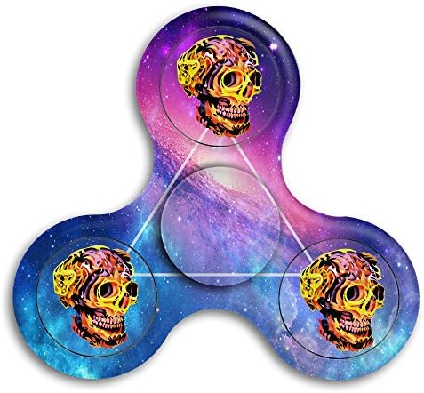 Skull Fire Fidget Spinner Toys Hand Spinner Tri-fidget Spinners Stress Reducer