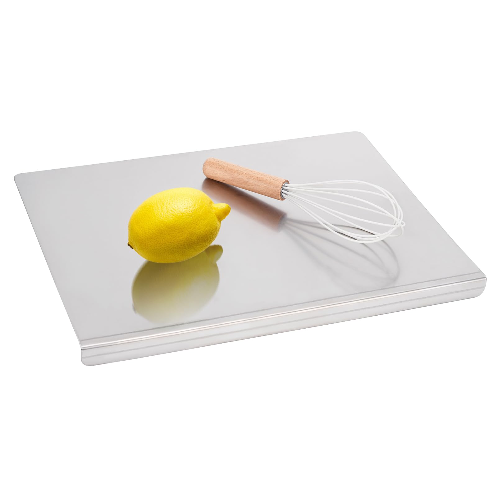 Photo 1 of 304 Stainless Steel Cutting Board for Kitchen – Large (40x30cm/15.7x11.8in) Non-Slip, Dishwasher Safe – Ideal for Meat, Vegetables, Fruits, Bread & Baking – Commercial & Home Use