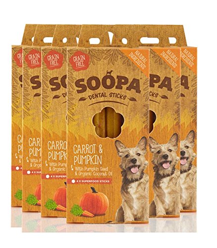 Soopa Dental Sticks Carrot and Pumpkin 6 Pack