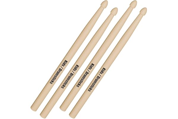 Drum Sticks Kids,Drumsticks For Kids, 12 Inch Maple Drum Sticks, Kids Drum Sticks,Musical Instrument Percussion Accessories, Drumsticks For Students, Beginners (2 Pairs)