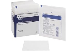 COVIDIEN 1050 Telfa Non-Adherent Pads Prepack, 4" x 3" (Pack of 50)