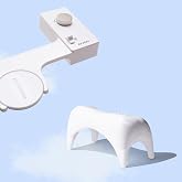 TUSHY Classic Brushed Nickel Bidet &amp; White Tall Ottoman Bundle