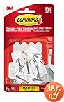 Command Wire Hooks Value Pack, Small, White, 9-Hooks (17067-9ES)