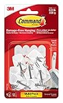 Command Wire Hooks Value Pack, Small, White, 9-Hooks (17067-9ES)