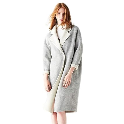 Amazoncom Women Double Sided Cashmeres Coat Warmcasual