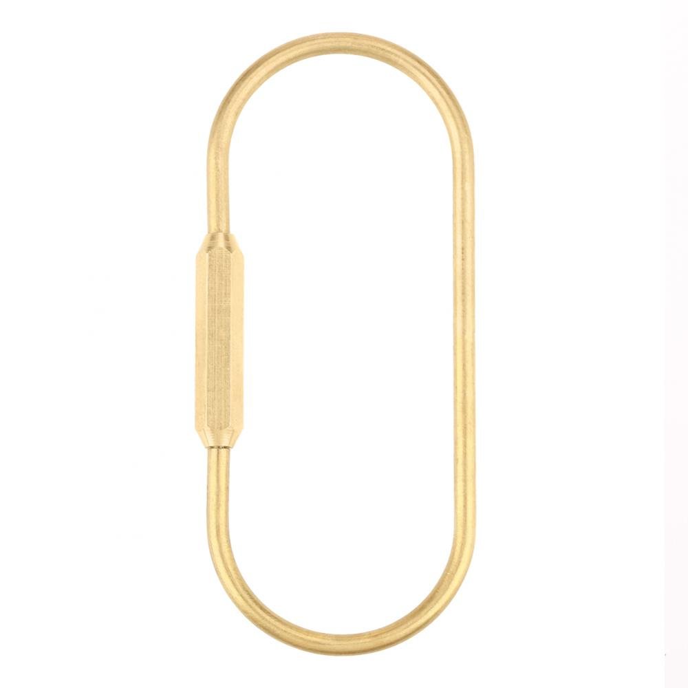 Qiterr Brass Key Holder, Screw Lock Clip Hook Key Ring Car Keychain DIY Gift