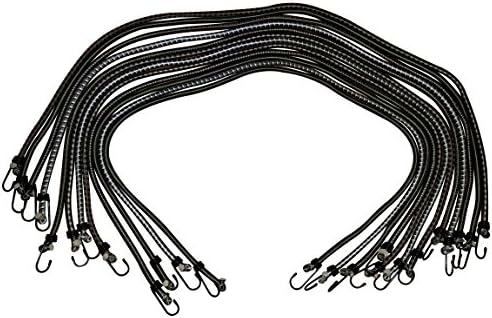 Outdoor Xtreme Heavy Duty Camo Premium Bungee Cord 48" Set 12 Pack