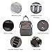 Diaper Bag Backpack - Polaris Multi-Function Maternity Nappy Bags for Baby Care | Travel Backpack with Large Capacity, Stroller Straps, Waterproof Cover - Durable and Stylish (Grey)