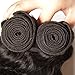 UNice Hair Icenu Series 10A Brazilian Natural Wave Virgin Hair 1 Bundle of Hair Weft, Unproceesed Human Hair Extensions Natural Color 100g/pc (22inch)