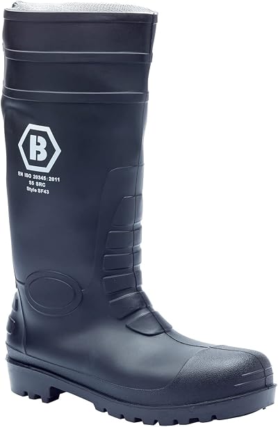 Blackrock Steel Toe Cap Wellies Waterproof Knee High Safety Boots Size 7