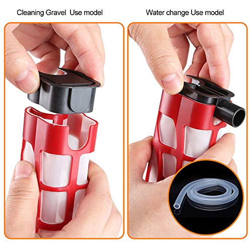 FREESEA Automatic Gravel Cleaner, Electric Aquarium Water Pump Cleaner, Sludge Extractor for Fish Tanks, Aquarium Washing Sand Filtering and draining