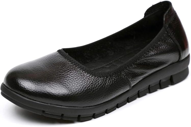 Amazon Oceanmap フラットシューズ 黒 フラットパンプス レディース マタニティ 低反発 フォーマル 甲高 大きいサイズ ぺたんこ ママ ウエッジソールパンプス ウェッジヒール スーツ 春 靴 痛くない ローヒール 結婚式 厚底パンプス Oceanmap モカシン