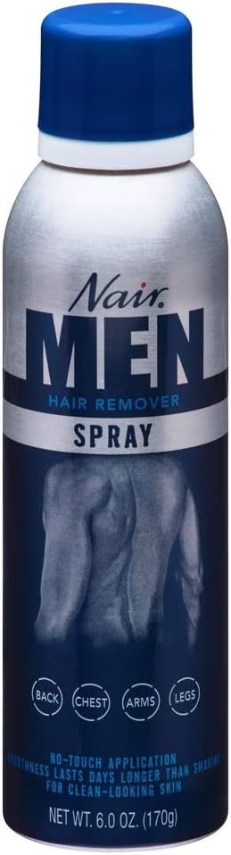 Nair For Men Hair Remover Spray 6 oz (Pack of 12)