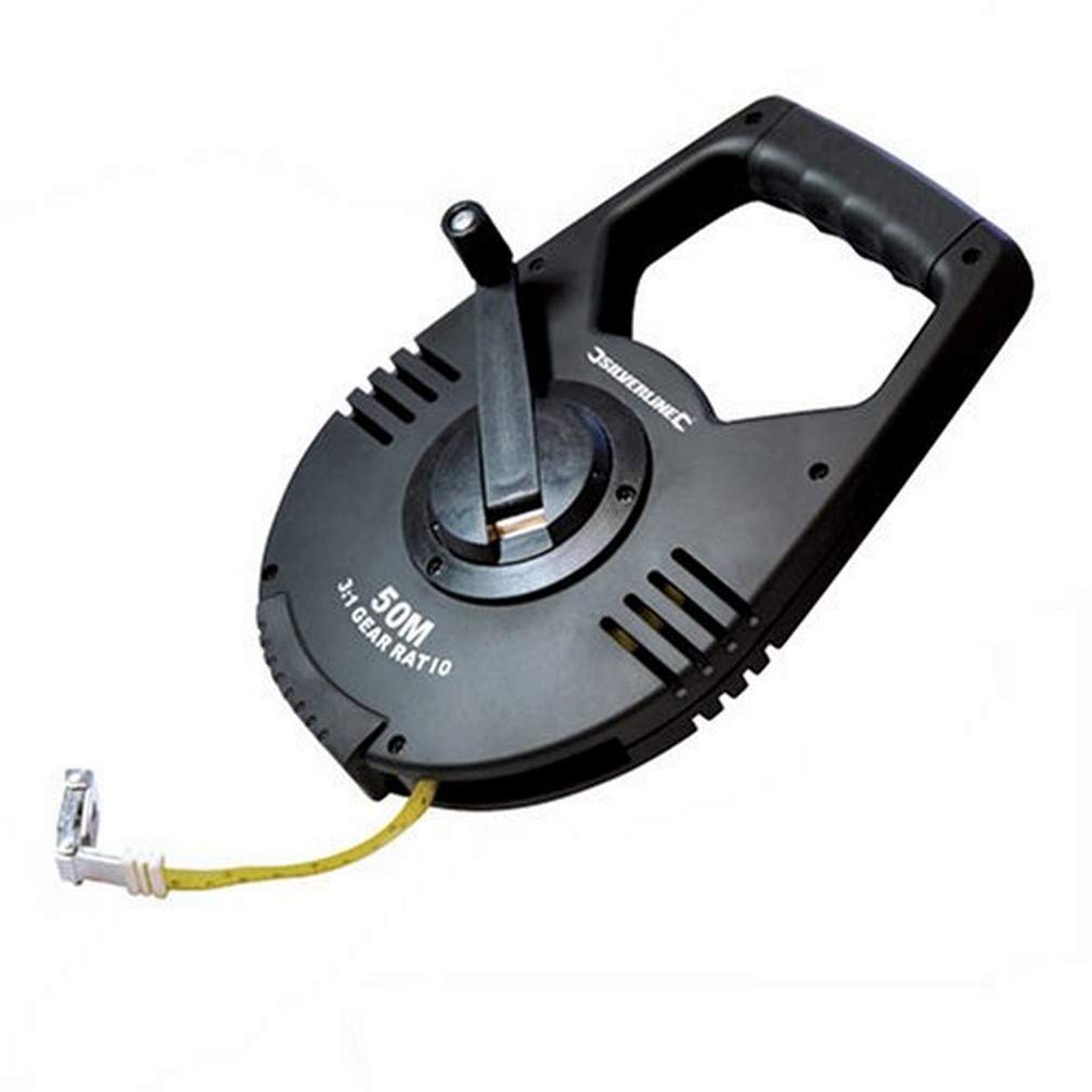 Silverline Geared Surveyors Tape 50m / 165ft x 12mm (250213)