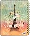 Papaya Art Eiffel Tower Spiral Notebook (NB010)